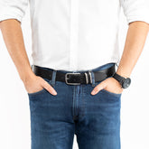 Tom Tailor Męski Pasek Skórzany Klasyczny Skóra Tg1046r69/790 35mm Gürtel Q.1869 0790 Black